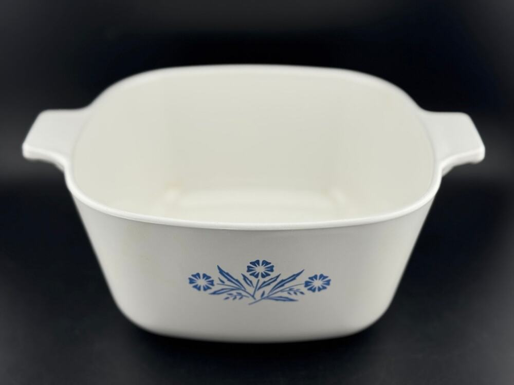 Cornflower Blue by Corning P-1 3/4-B 1.75 Quart Square Casserole No Lid